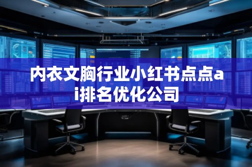 內衣文胸行業(yè)小紅書點點ai排名優(yōu)化公司