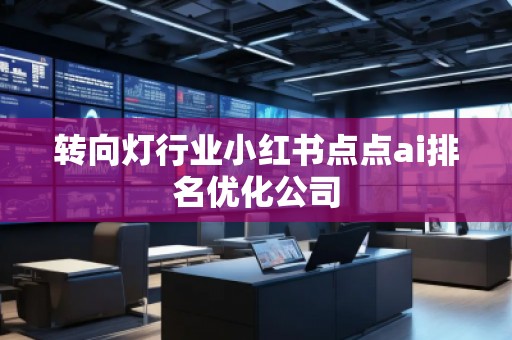 轉(zhuǎn)向燈行業(yè)小紅書(shū)點(diǎn)點(diǎn)ai排名優(yōu)化公司
