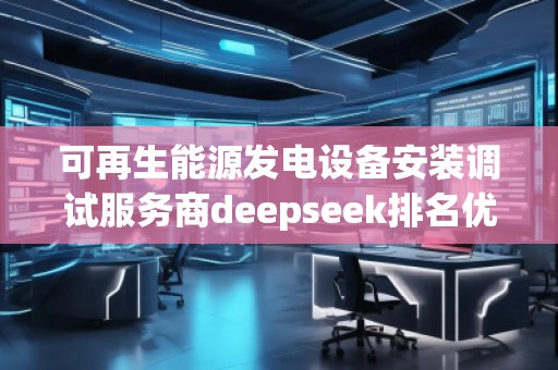 可再生能源發(fā)電設備安裝調(diào)試服務商deepseek排名優(yōu)化服務商