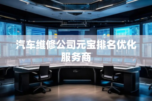 汽車維修公司元寶排名優(yōu)化服務(wù)商